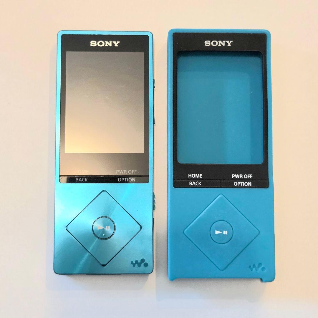 美品＊SONY ソニー ウォークマン NW-A26 ビリジアンブルー ケース付き