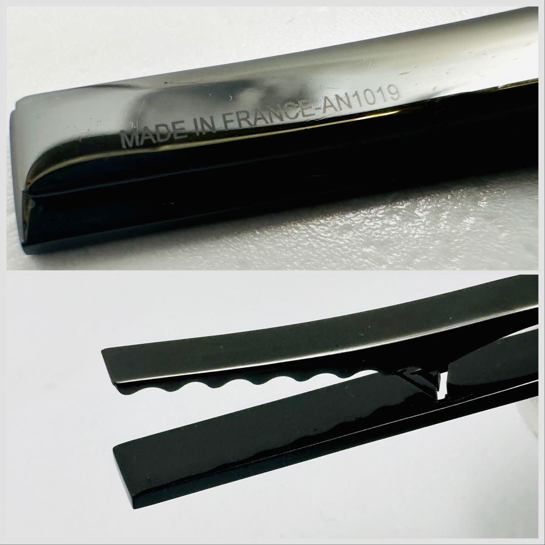 LOUIS　VUITTON　モノグラム　シャンゼリゼ　ネクタイピン　ブラック