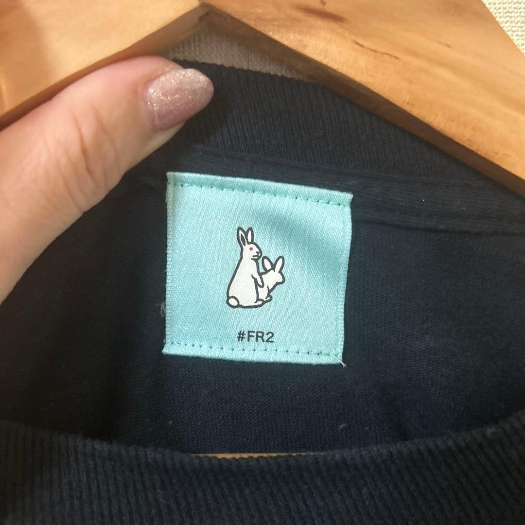 FR2 Playing rabbits 沖縄限定　月桃　ロンT ブラック　M