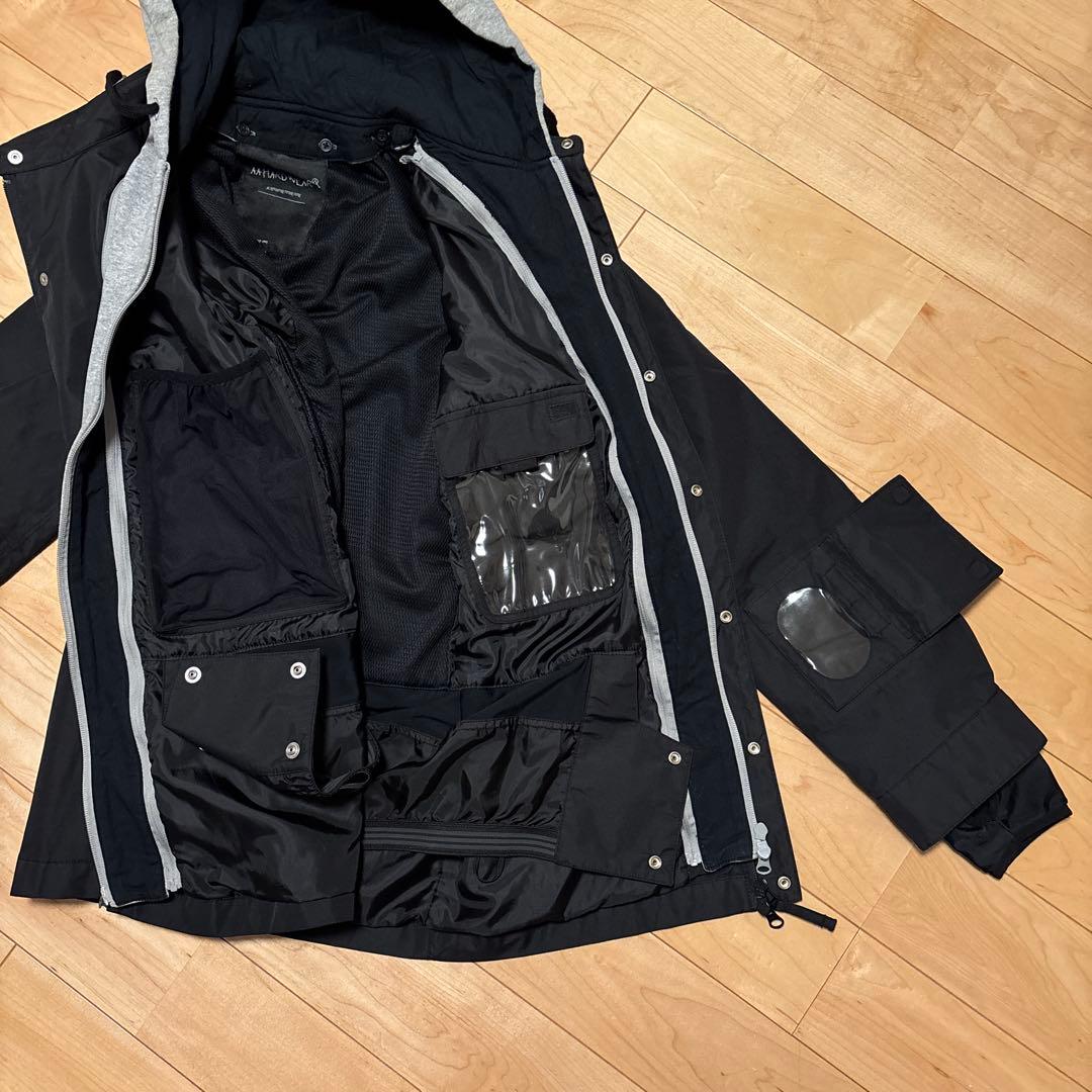 【美品】 AA HARDWEAR ダブルエー　スラッシャー　ウェア　黒赤　スノボ