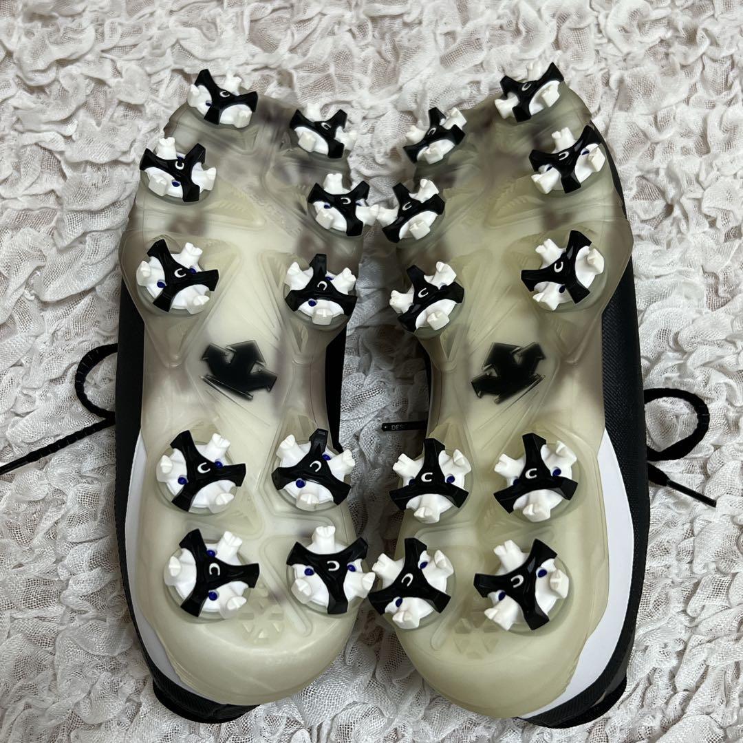 【お値下げ歓迎、即日発送】デサントゴルフ　スパイク　新品未使用　ブラック23cm