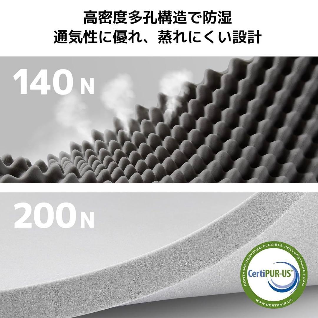 Novilla マットレス ダブル 折りたたみマットレス 厚さ10cm二層構造