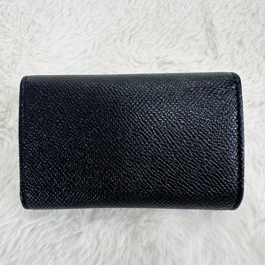 未使用級✨BVLGARI　ブルガリ　キーケース　6連　BB MAN　レザー　黒