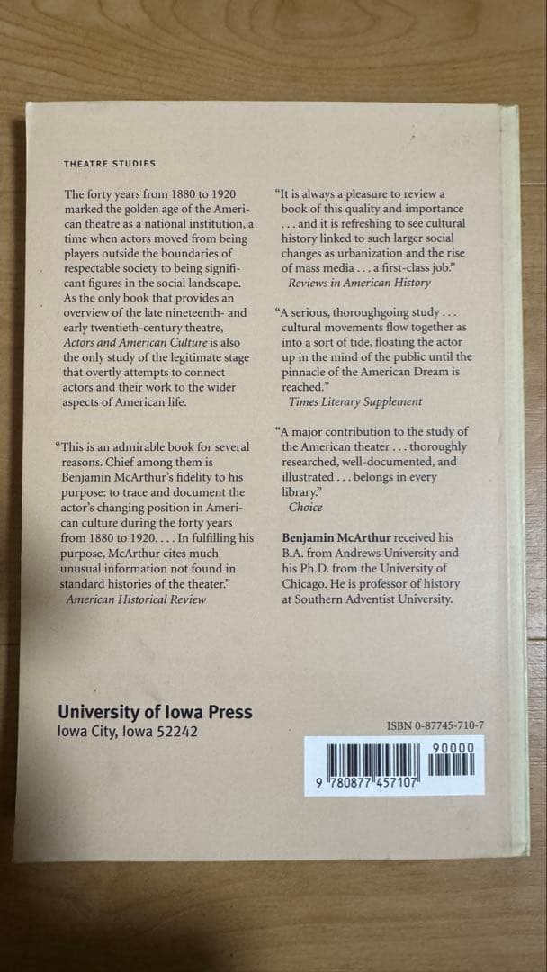 レア】Actors and American Culture 1880-1920