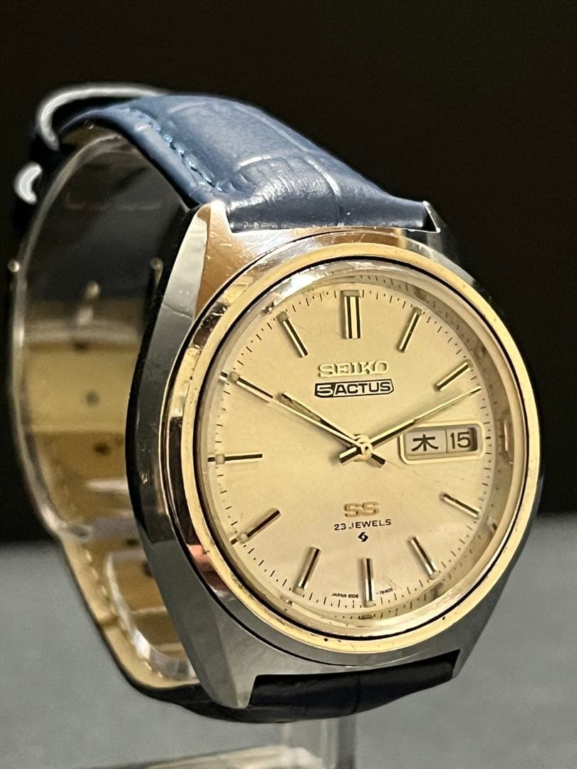 ★極上美品！鏡面磨き済セイコー5アクタスメンズ自動巻　腕時計　動作良好
