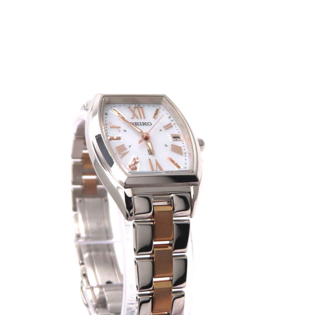 美品 SSVW117 ルキア 電波ソーラー セイコー 時計 トノー ダイヤ