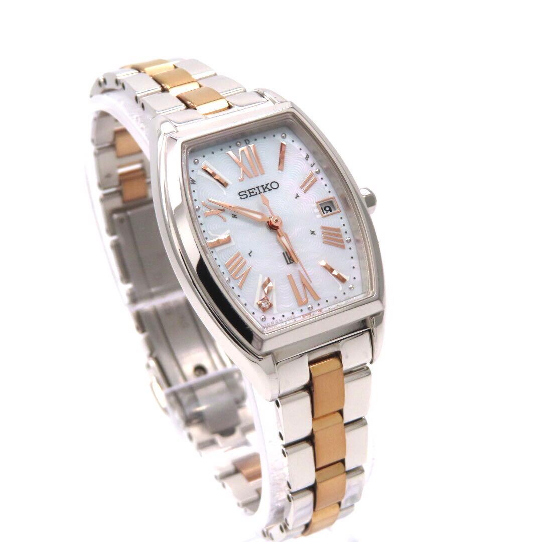 美品 SSVW117 ルキア 電波ソーラー セイコー 時計 トノー ダイヤ