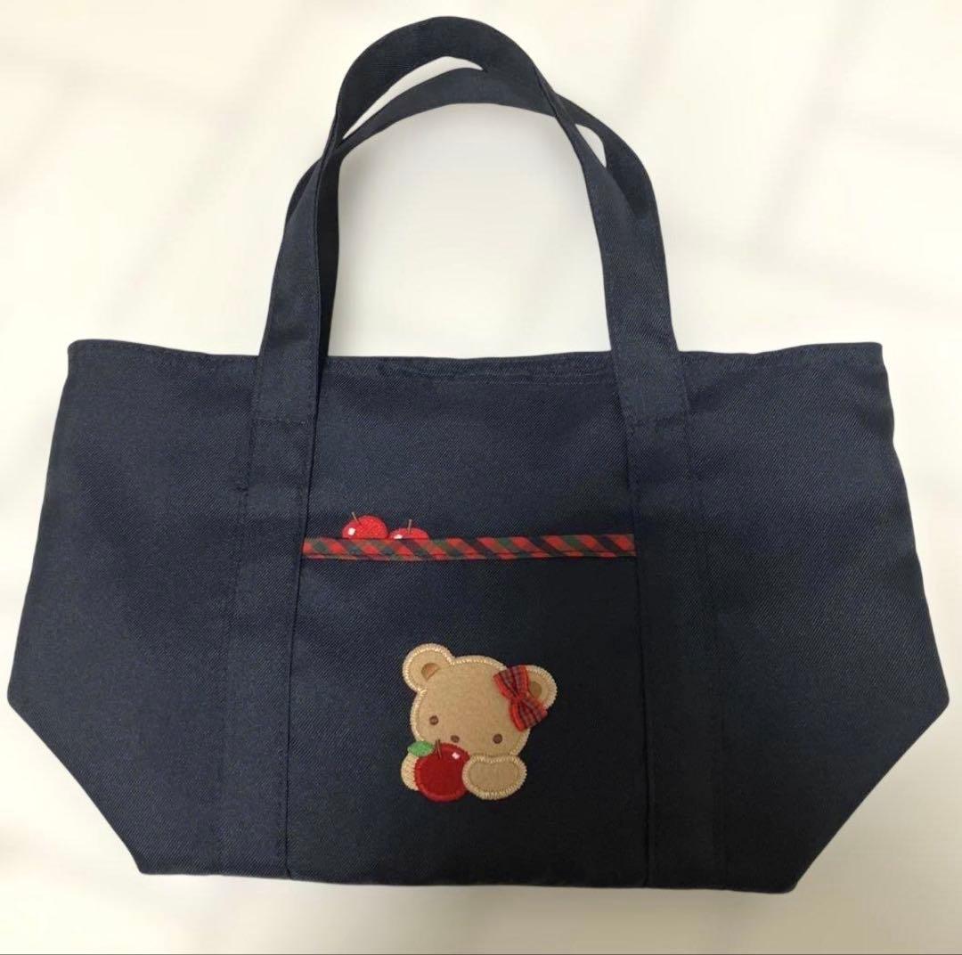 ファミリア　familiar トートバッグ　ファミリアチェック　赤