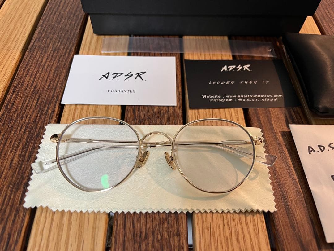 [超美品] A.D.S.R. BONA 06 サングラス ゴールドフレーム