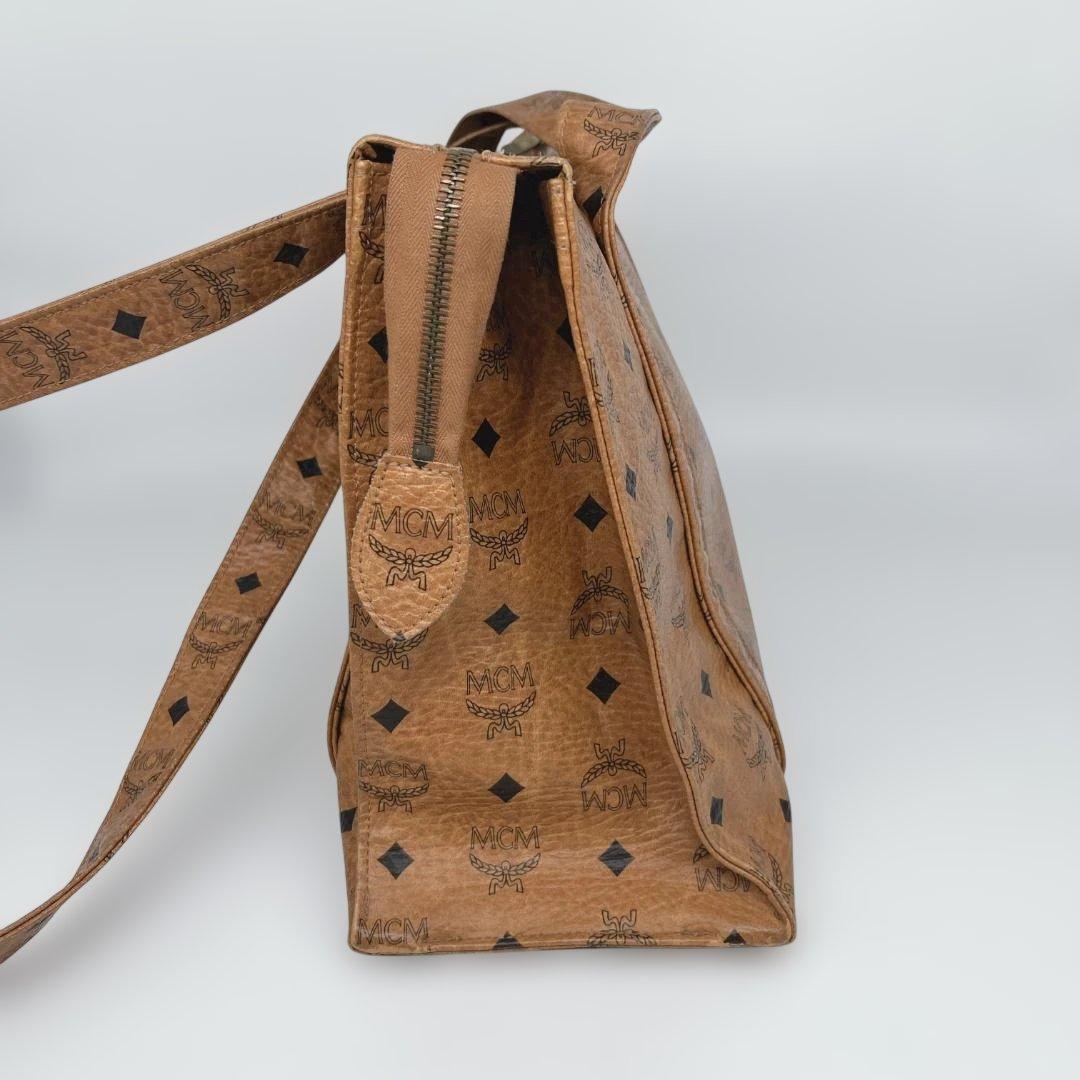 MCM エムシーエム　ヴィセトス柄トートバッグ　肩掛け　レザー