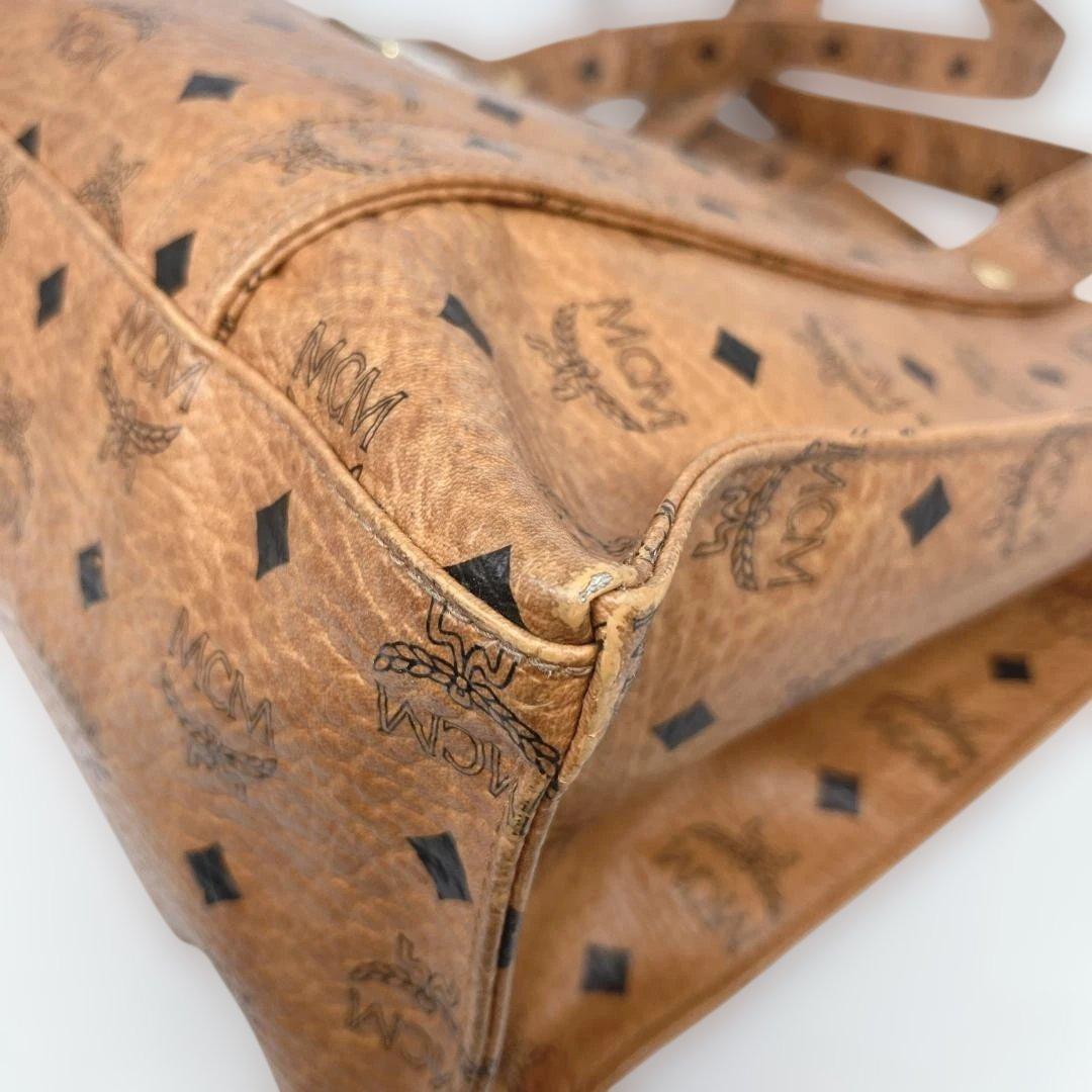 MCM エムシーエム　ヴィセトス柄トートバッグ　肩掛け　レザー