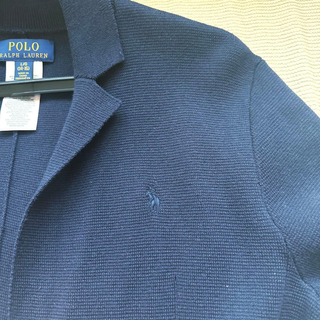 POLO RALPHLAUREN ニット ブレザー コットン ジャケット 160