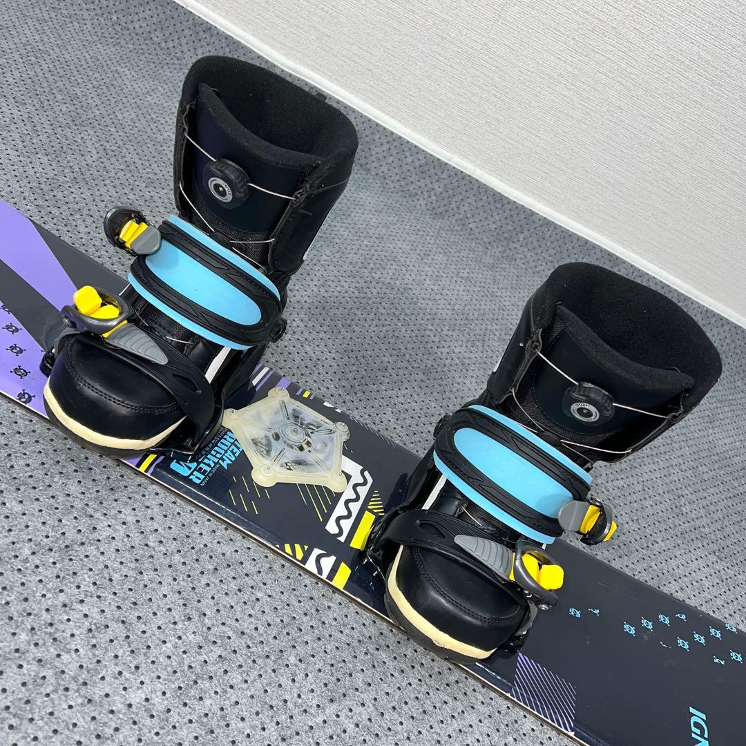 使用感あり キッズスノーボード 110cm IGNIO＋バイン＋ダイヤルブーツ