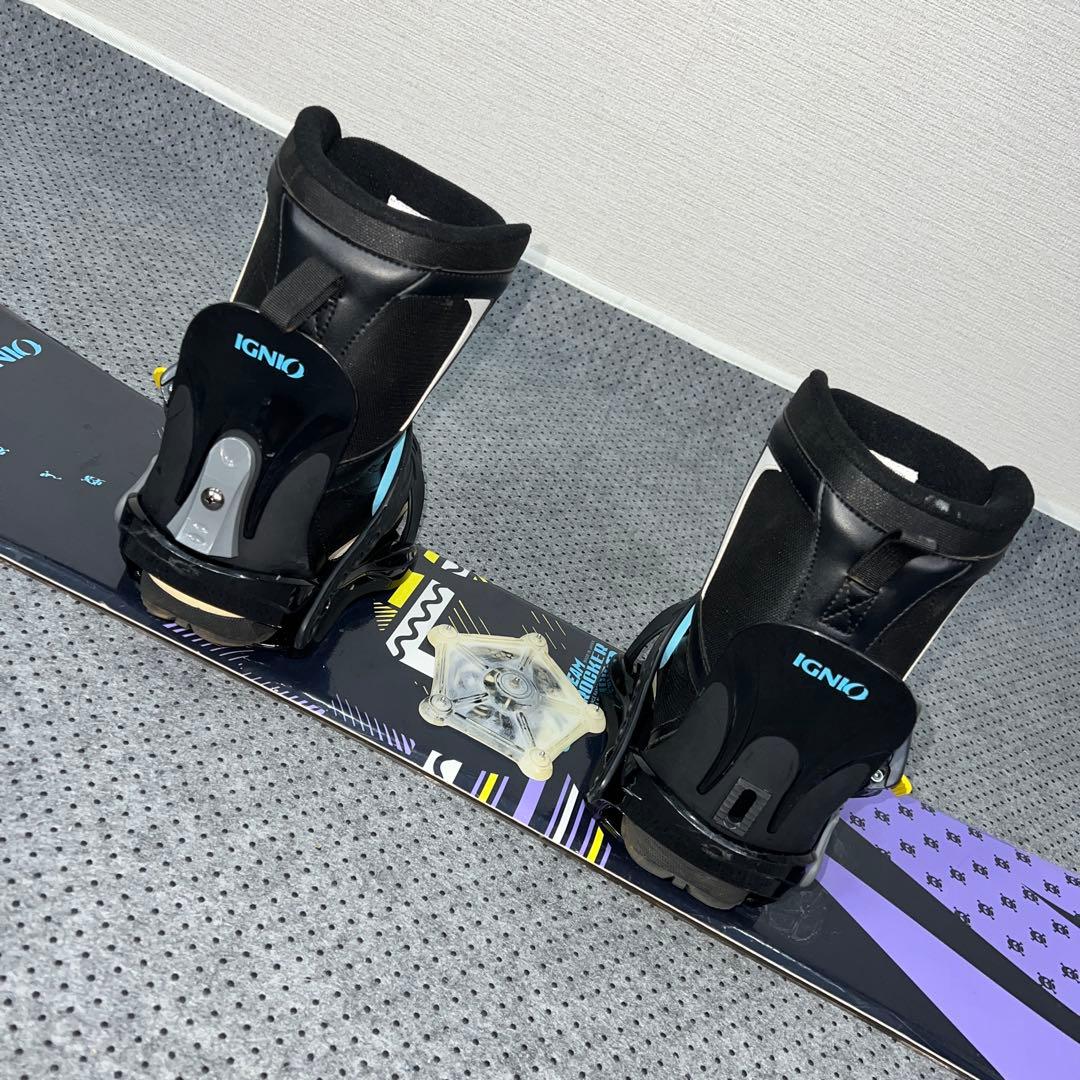使用感あり キッズスノーボード 110cm IGNIO＋バイン＋ダイヤルブーツ