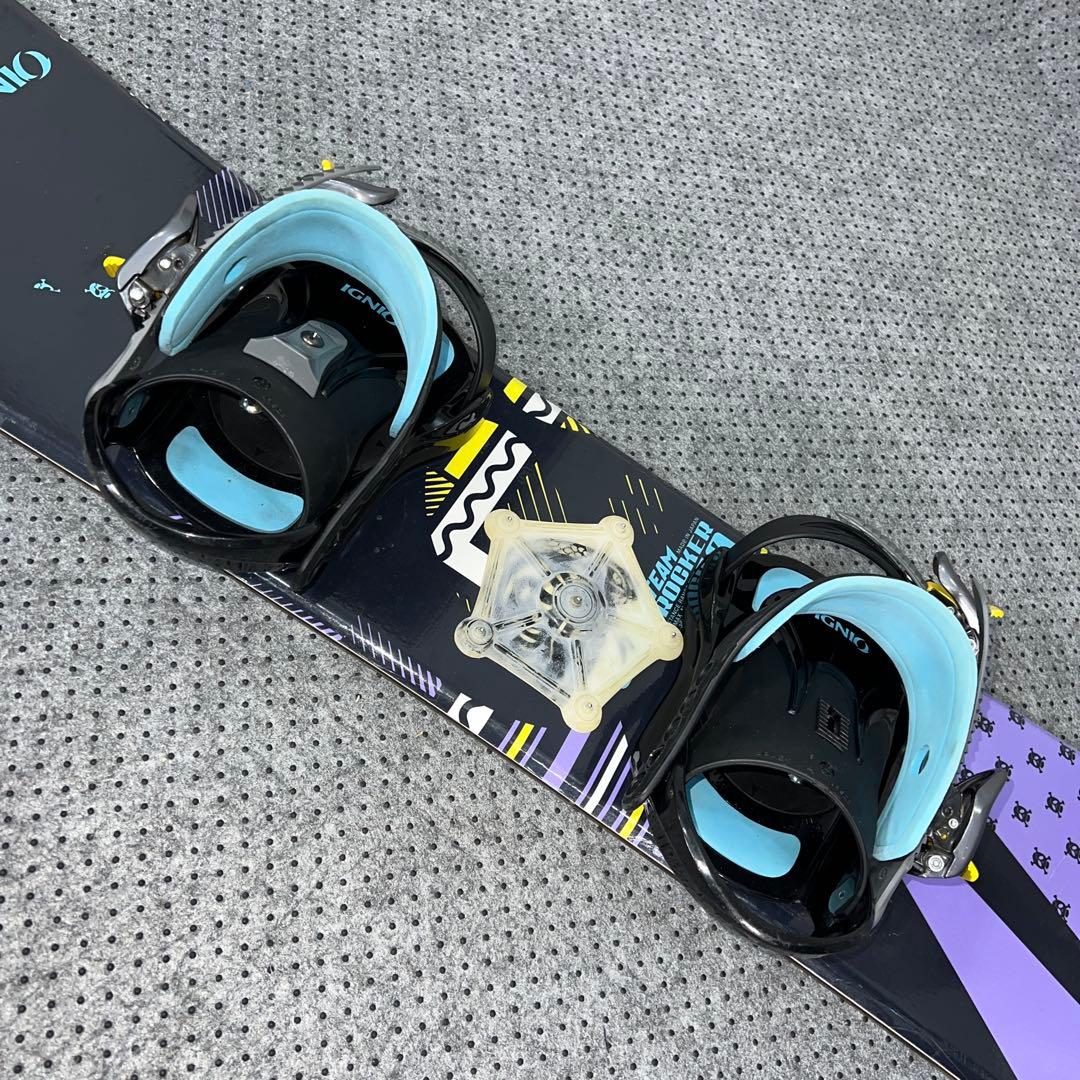 使用感あり キッズスノーボード 110cm IGNIO＋バイン＋ダイヤルブーツ