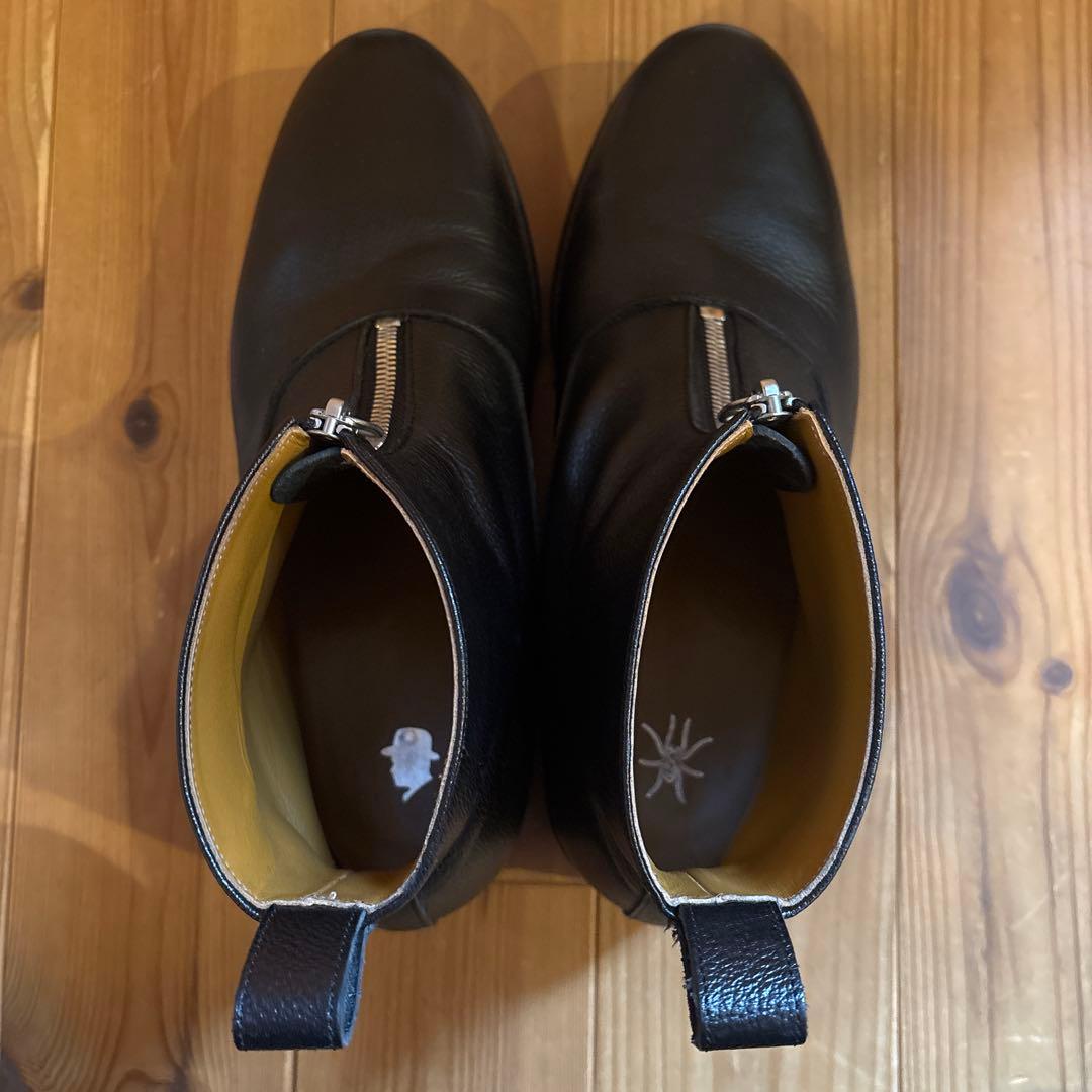 Tomo&Co COW LEATHER BOOTS BLK28 美品
