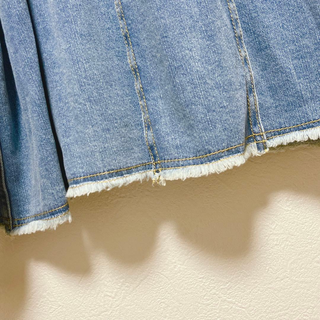 【ビアズリー】FRIPIER パフ袖カバーオールデニムジャケット/良品