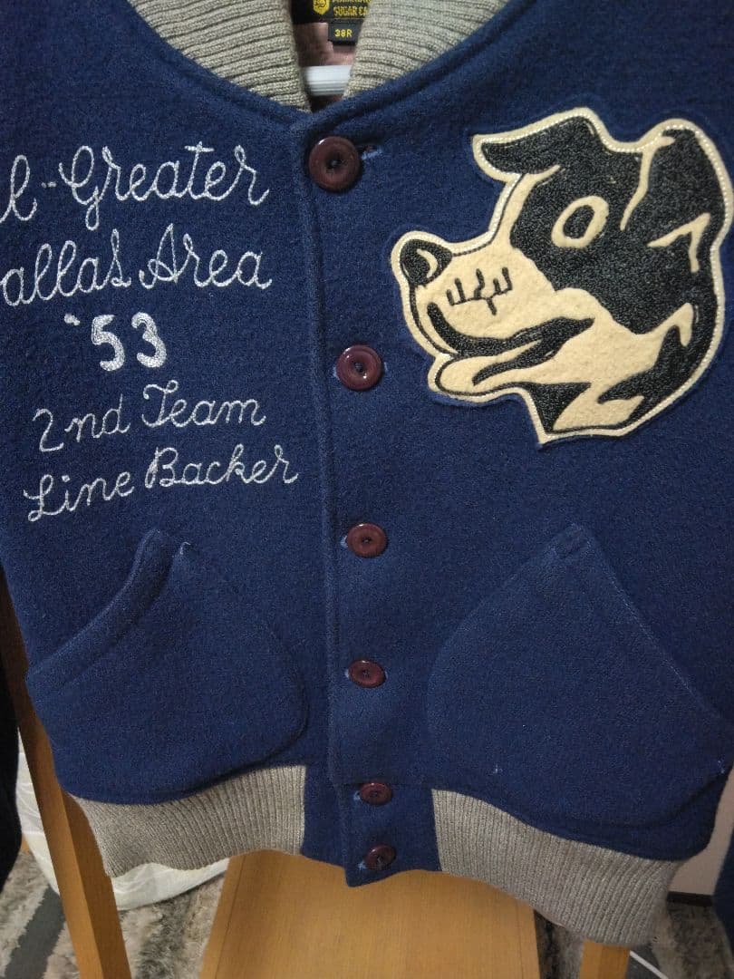 スタイルアイズ スタジャン60s 復刻 38 美品 SUGAR CANE