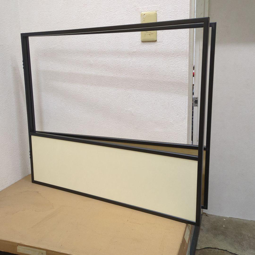 風炉先屏風　両面開き　茶道具　間仕切り　屏風　衝立　木製　美品