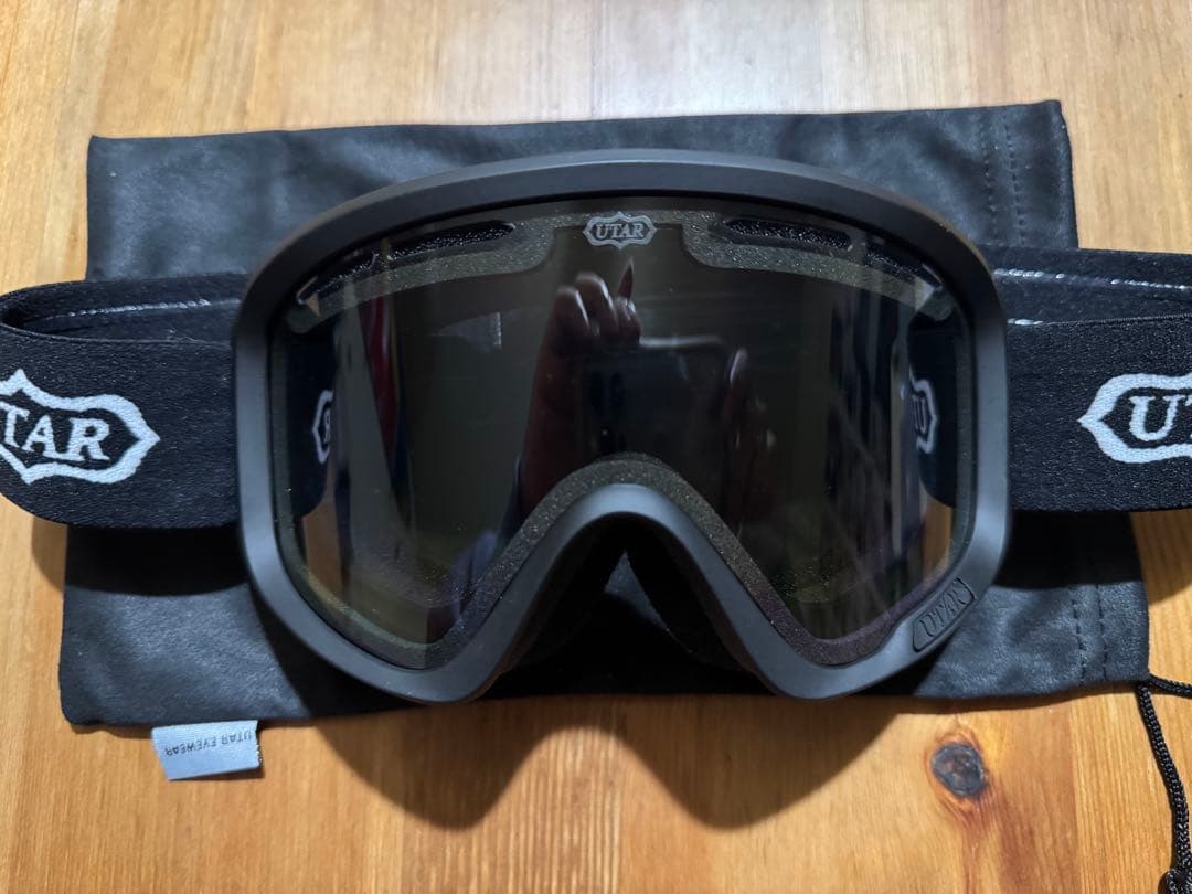 24-25 UTAR ブラック ミラーレンズ ゴーグル 偏光レンズ 国母和宏