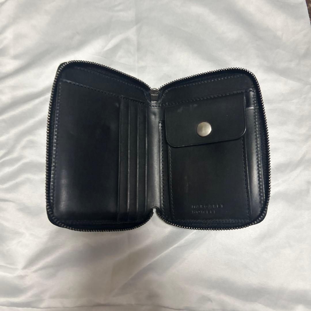 MARGARET HOWELLレザー二つ折り財布 ジッパー付き