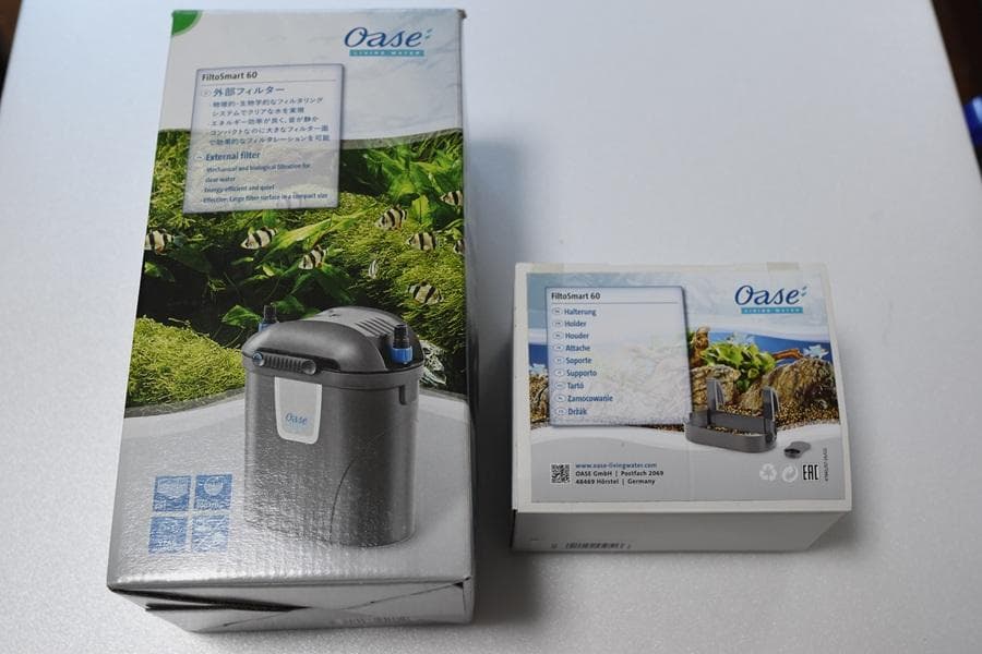 Oase 外部フィルター フィルトスマート60 30~45cm水槽 ホルダー付き