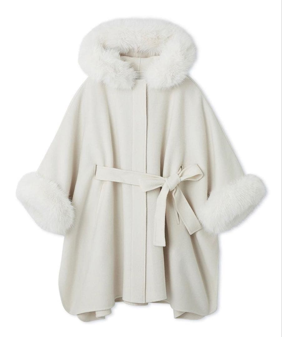 【セルフォード】ファーポンチョコート