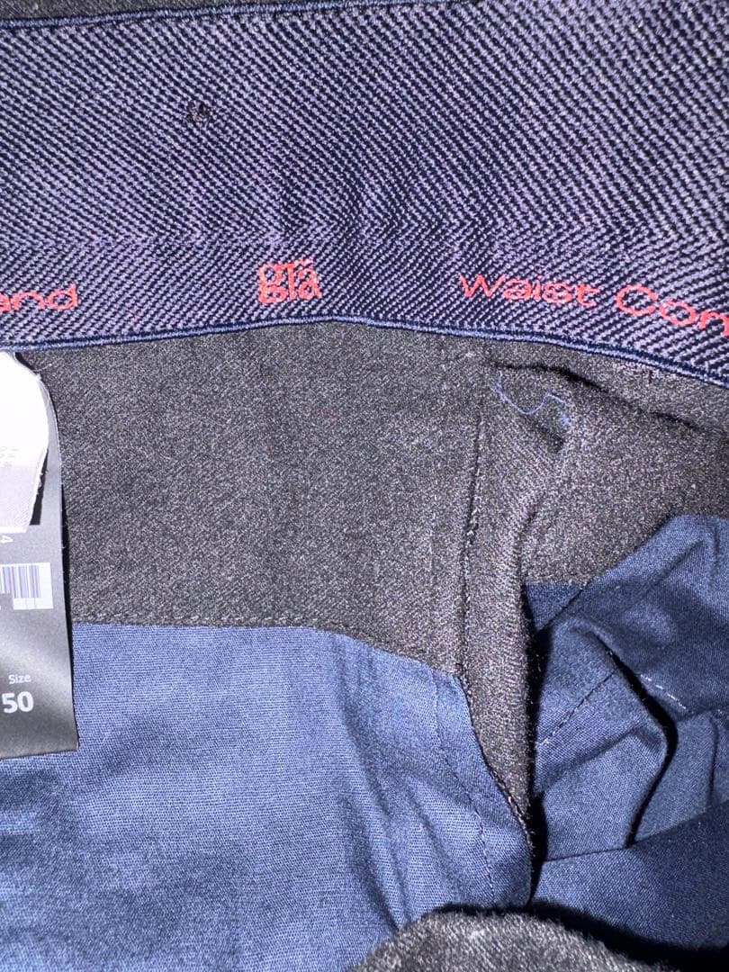 GTA テックフランネル1プリーツリブパンツGIORGINO 50 ブラック