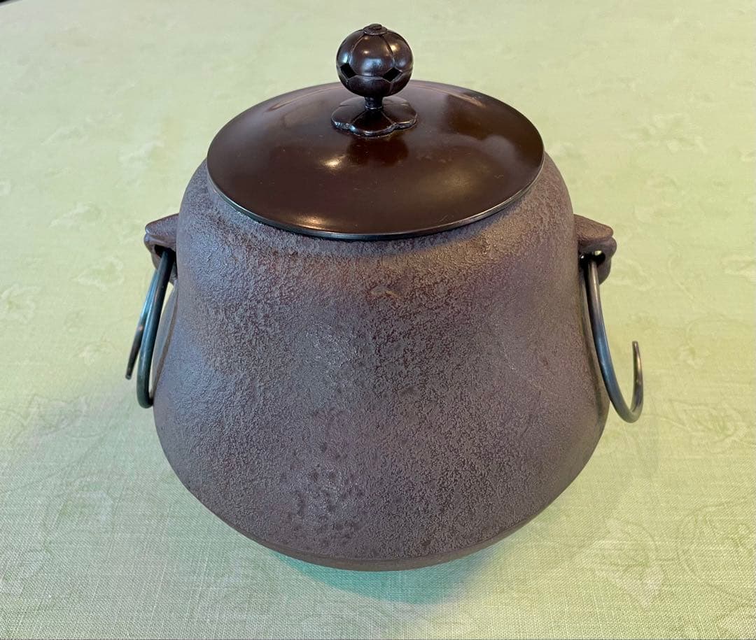 鋳鉄製茶釜　瓢釜　高橋敬典作