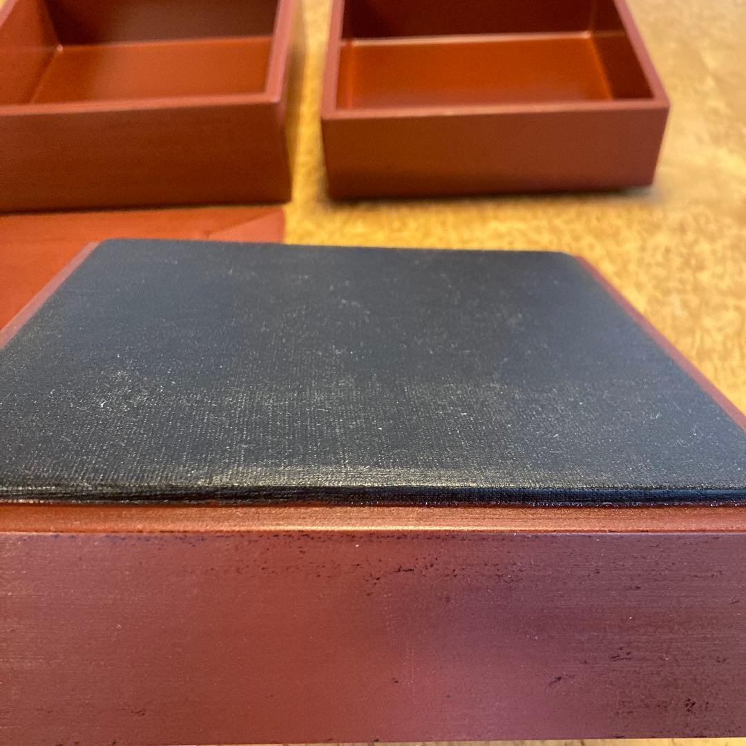 赤木明登　　重箱赤　3段