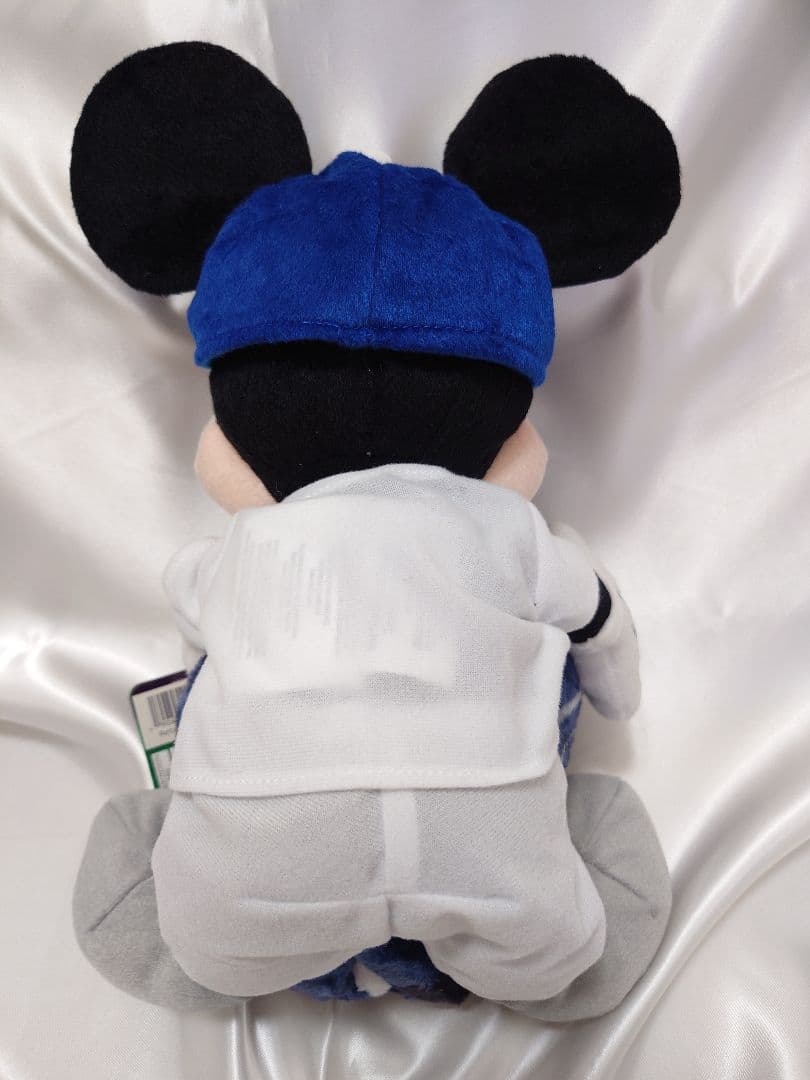 【希少品】 ミッキーマウス ぬいぐるみ ブランケットセット ドジャース タグ付