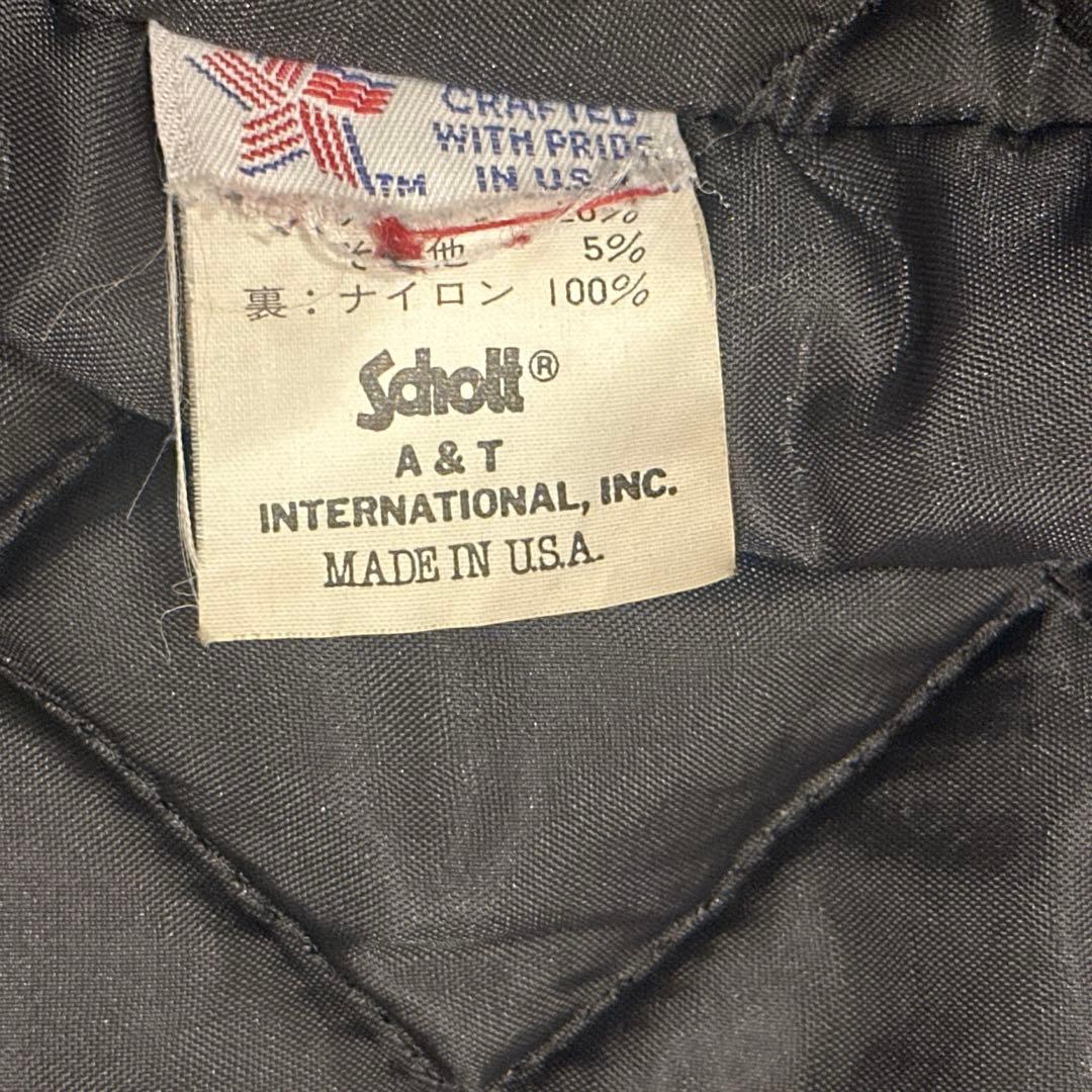 本日発送　美品　ショット キルティング ピーコート メルトンウール　USA製