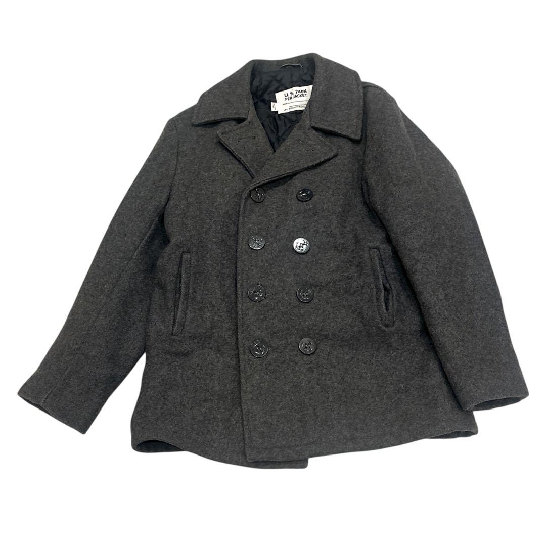 本日発送　美品　ショット キルティング ピーコート メルトンウール　USA製