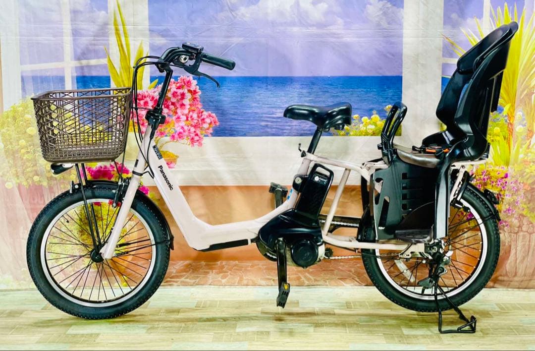 ギュットアニーズ⭐️16AH！パナソニック子供乗せ電動アシスト自転車Y3157