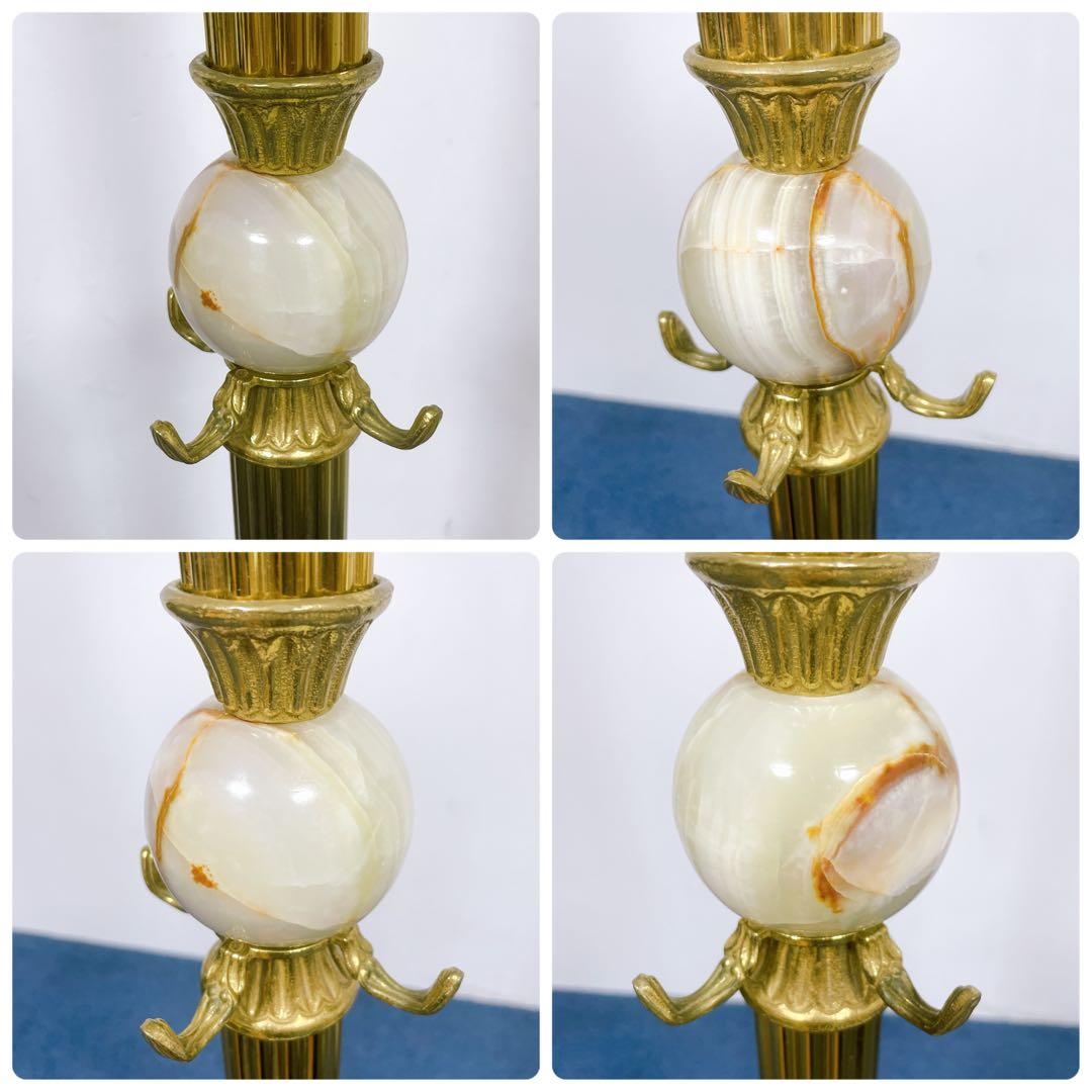 【hide様】大理石 真鍮コートハンガー イタリア製 ゴールド アンティーク