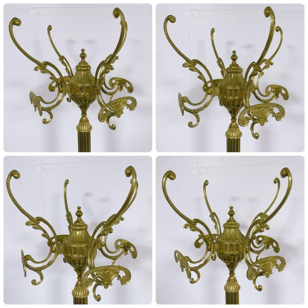 【hide様】大理石 真鍮コートハンガー イタリア製 ゴールド アンティーク