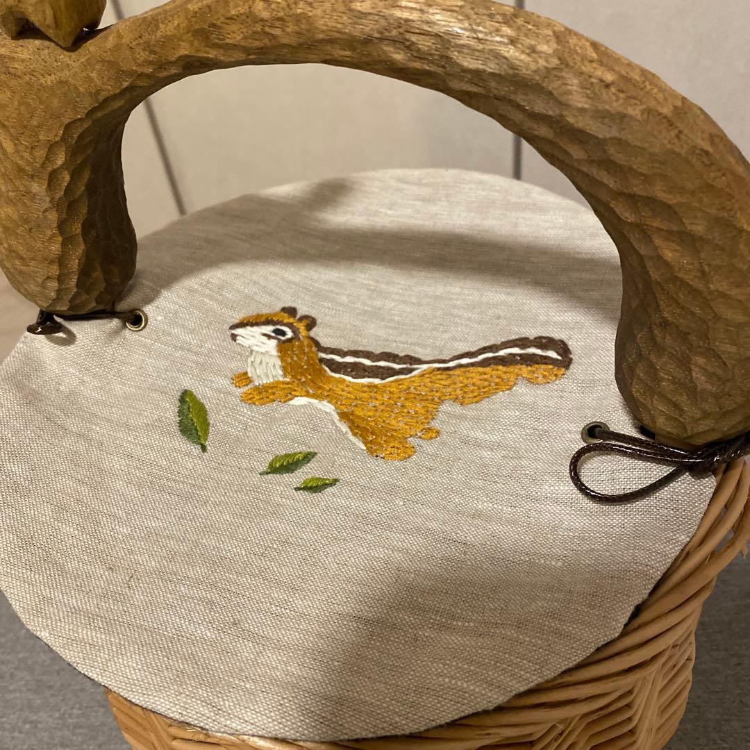 新品 未使用 KIYATA キヤタ りす バスケット レア かご