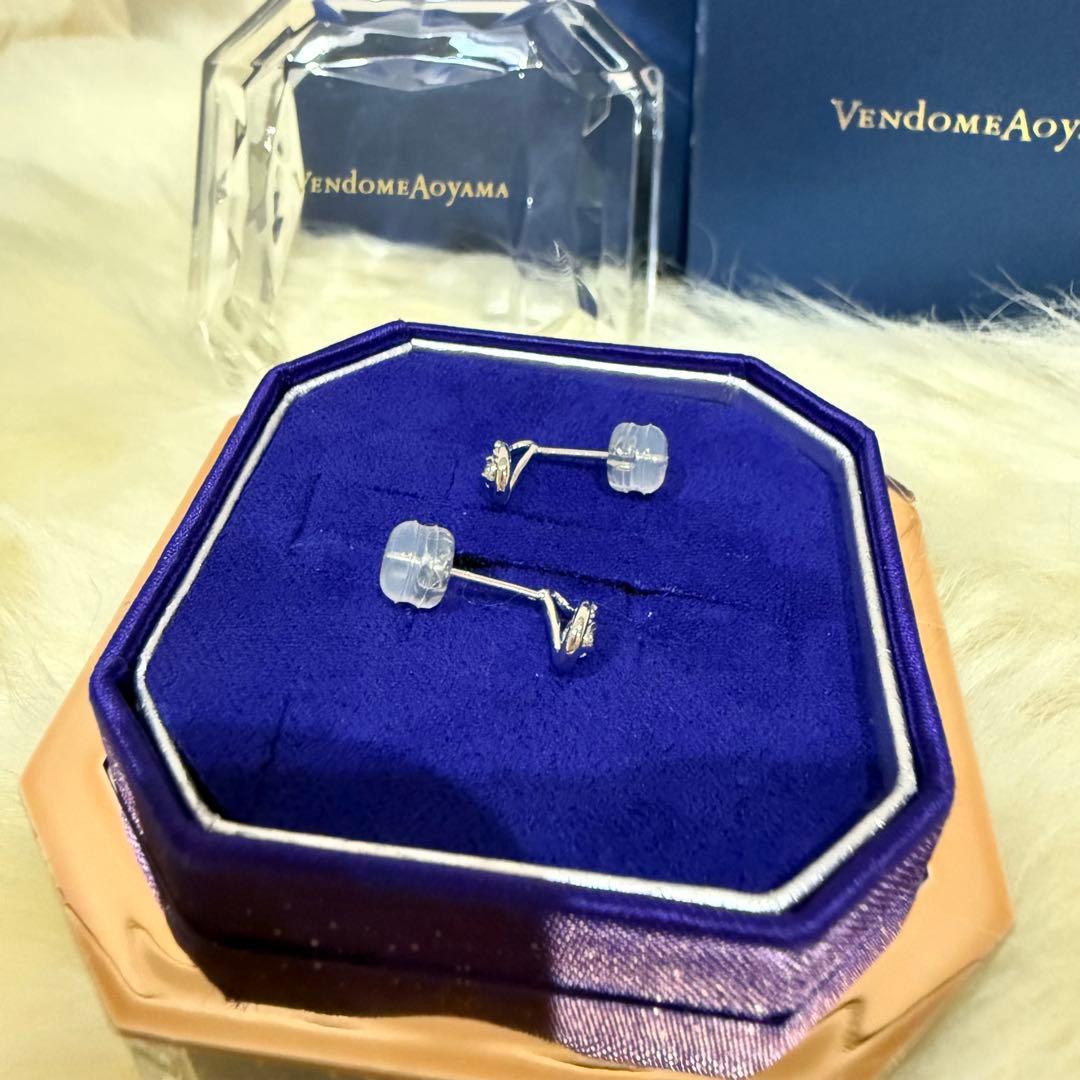 VENDOME AOYAMA雫ダイヤモンド PT950ピアス