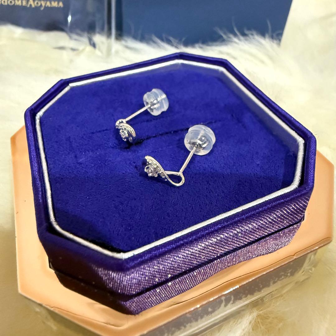 VENDOME AOYAMA雫ダイヤモンド PT950ピアス