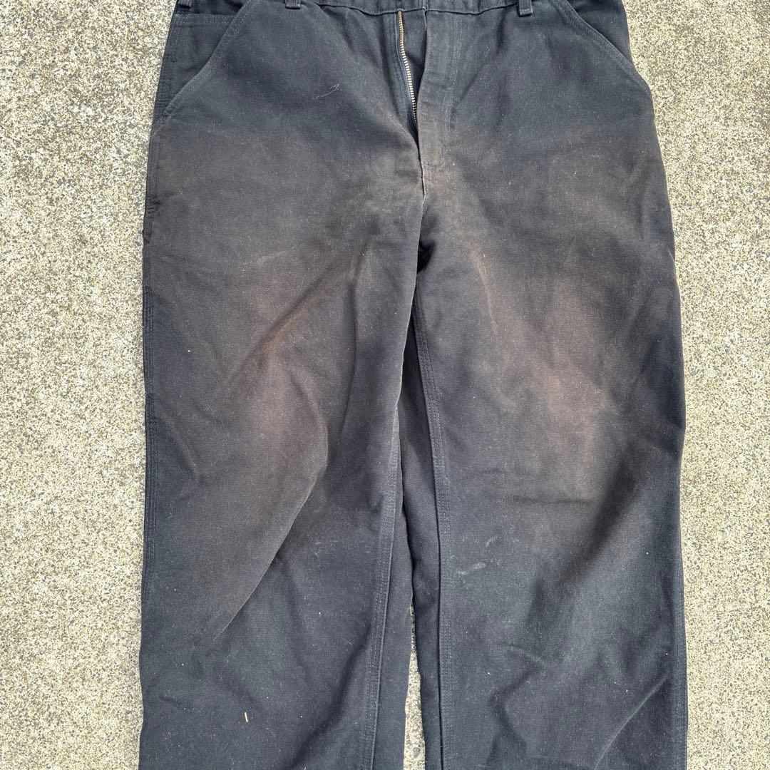 カーハート　ブラック ペインターパンツ carhartt ダック地