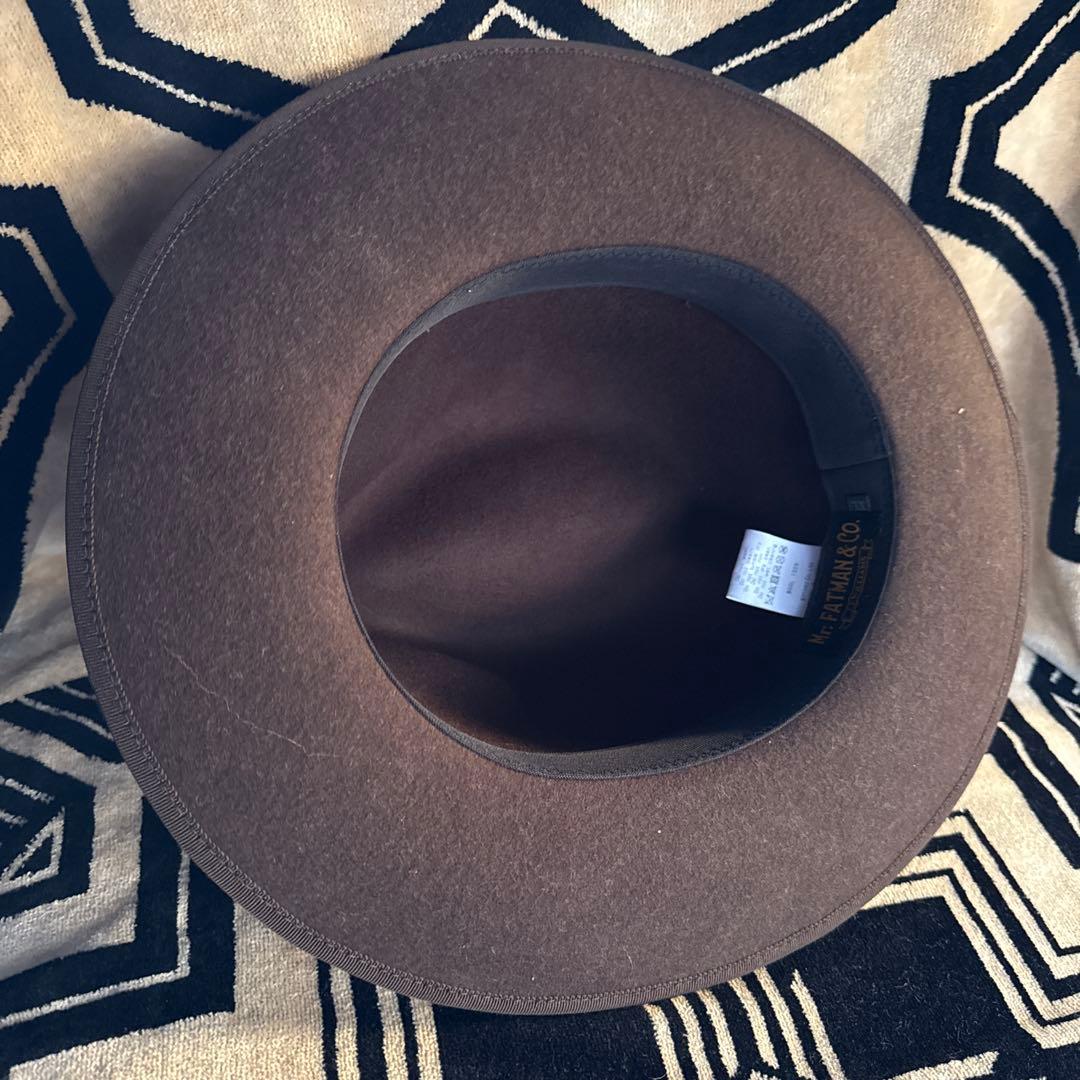 超美品　日本製　Mr. FATMAN&CO. ブラウンウールハット XL