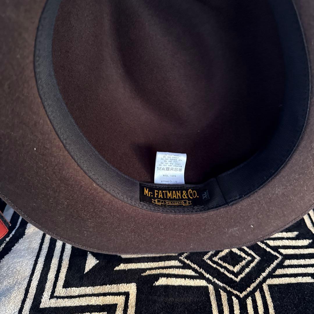 超美品　日本製　Mr. FATMAN&CO. ブラウンウールハット XL
