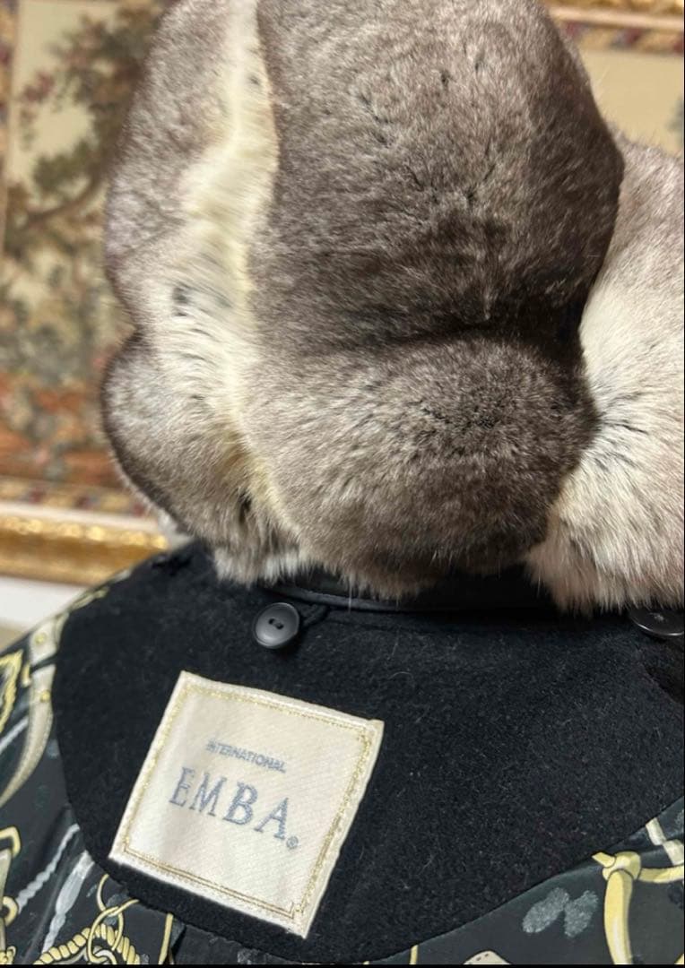 ENBA PIACENZAファー付きカシミヤ100%コート