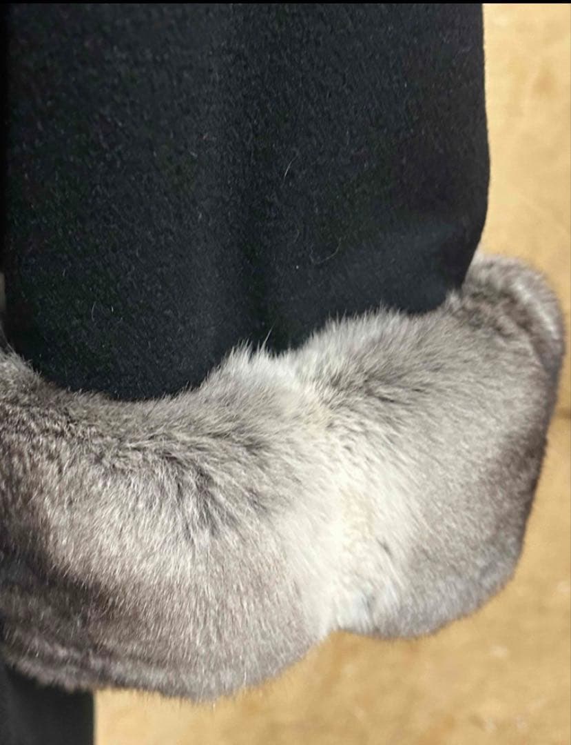 ENBA PIACENZAファー付きカシミヤ100%コート