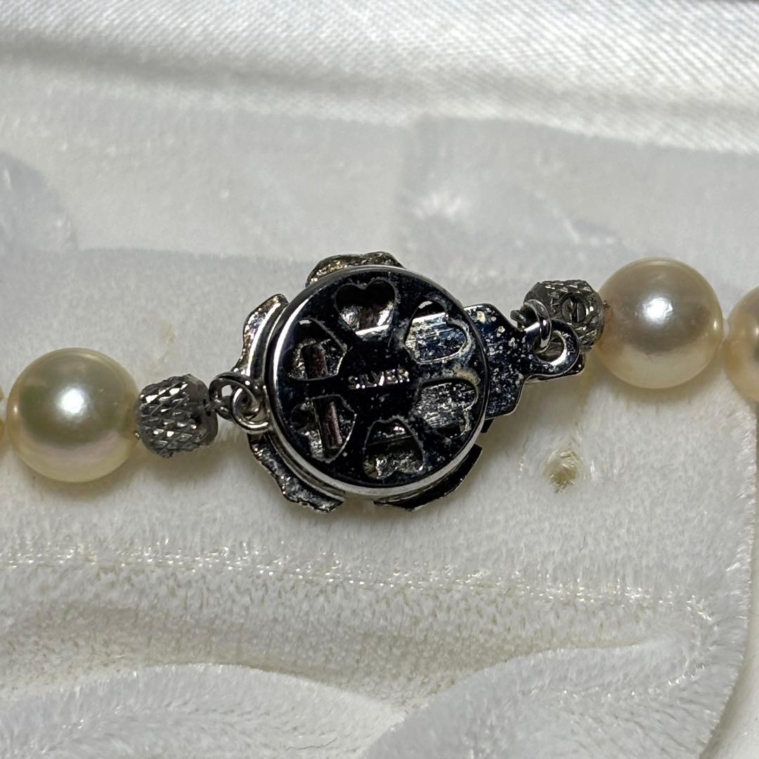 【テリ強】あこや真珠 7.0-7.5mm 46cm 34.1g ネックレス