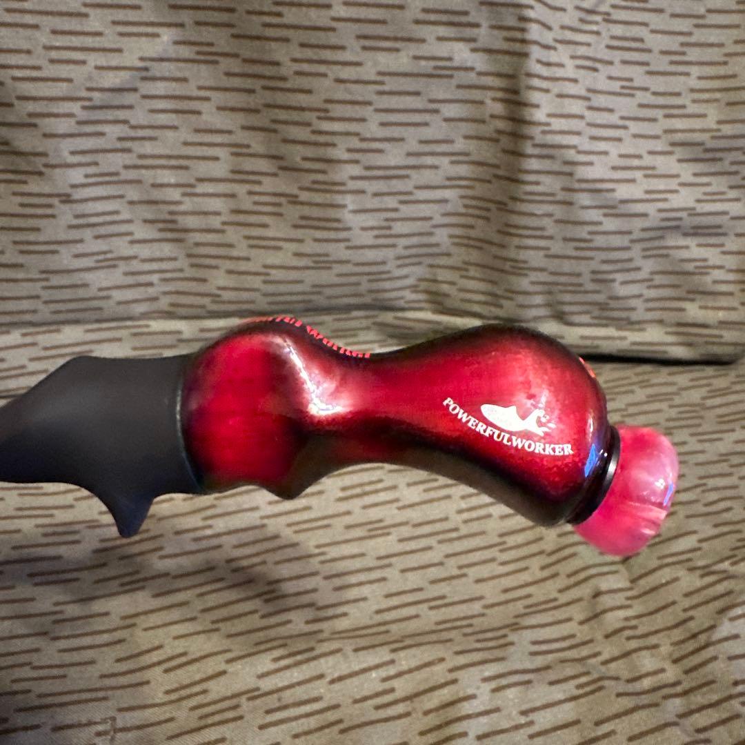 パワフルワーカーグリップ TYPE1 赤黒 ベイト カスタム