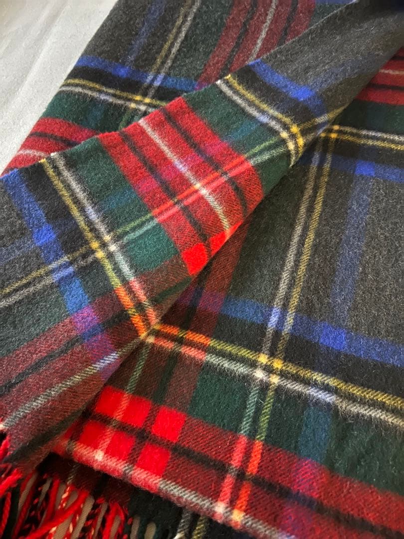 【国内正規品】ジョンストンズ　カシミア100% 大判ストール　チャコール