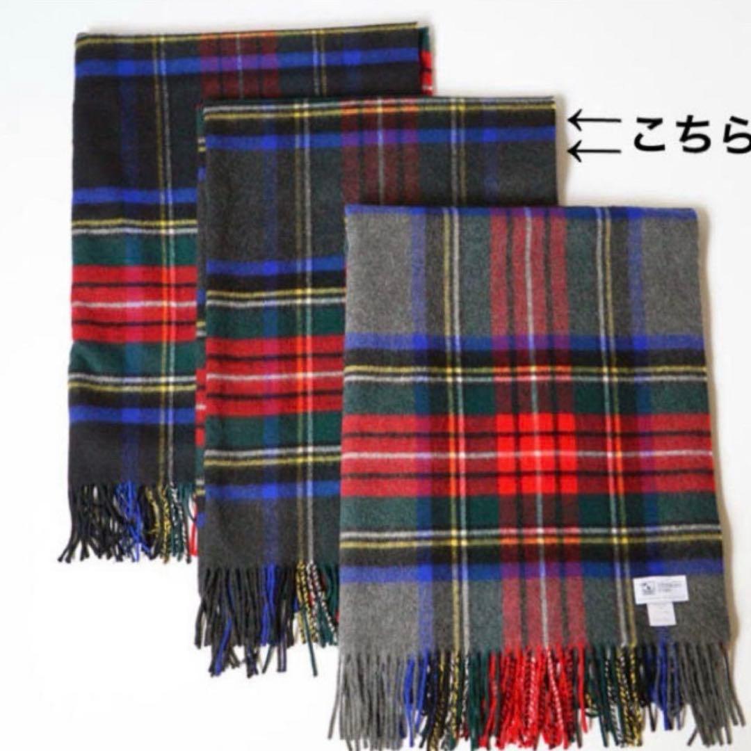 【国内正規品】ジョンストンズ　カシミア100% 大判ストール　チャコール