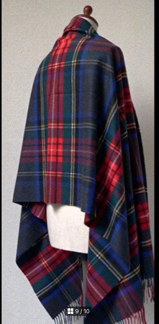 【国内正規品】ジョンストンズ　カシミア100% 大判ストール　チャコール