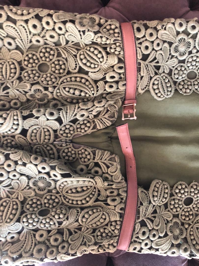 VALENTINO★ヴァレンティノ★ロックスタッズベルトレースワンピース